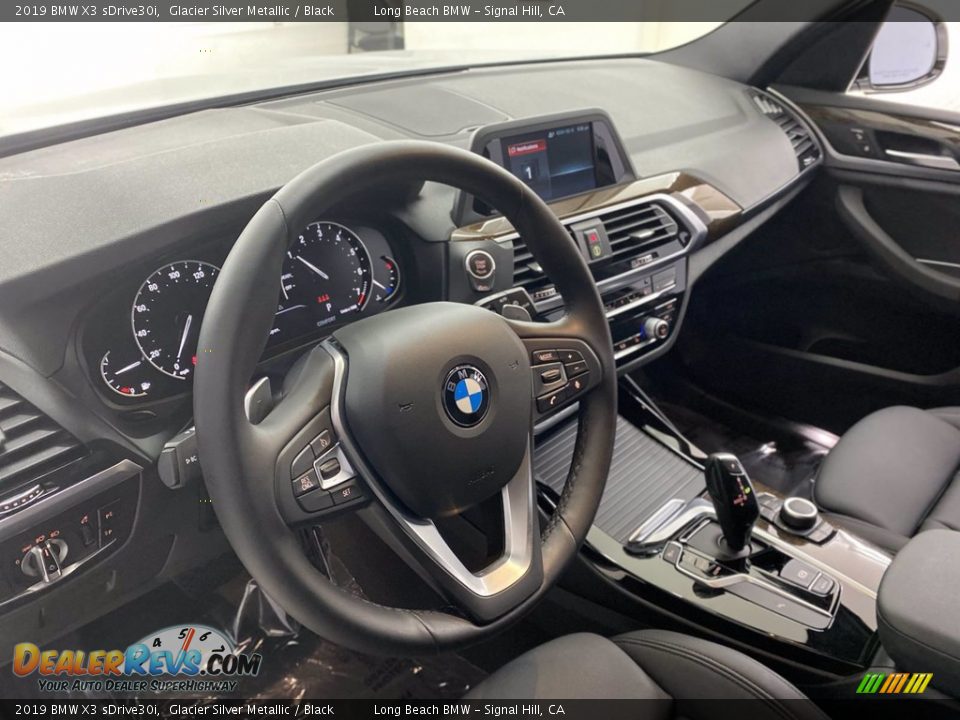 2019 BMW X3 sDrive30i Glacier Silver Metallic / Black Photo #16