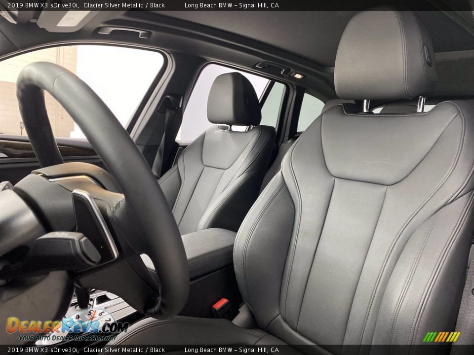 2019 BMW X3 sDrive30i Glacier Silver Metallic / Black Photo #17