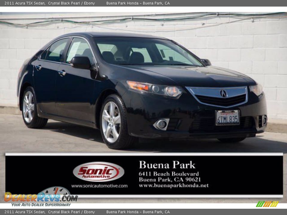 2011 Acura TSX Sedan Crystal Black Pearl / Ebony Photo #1