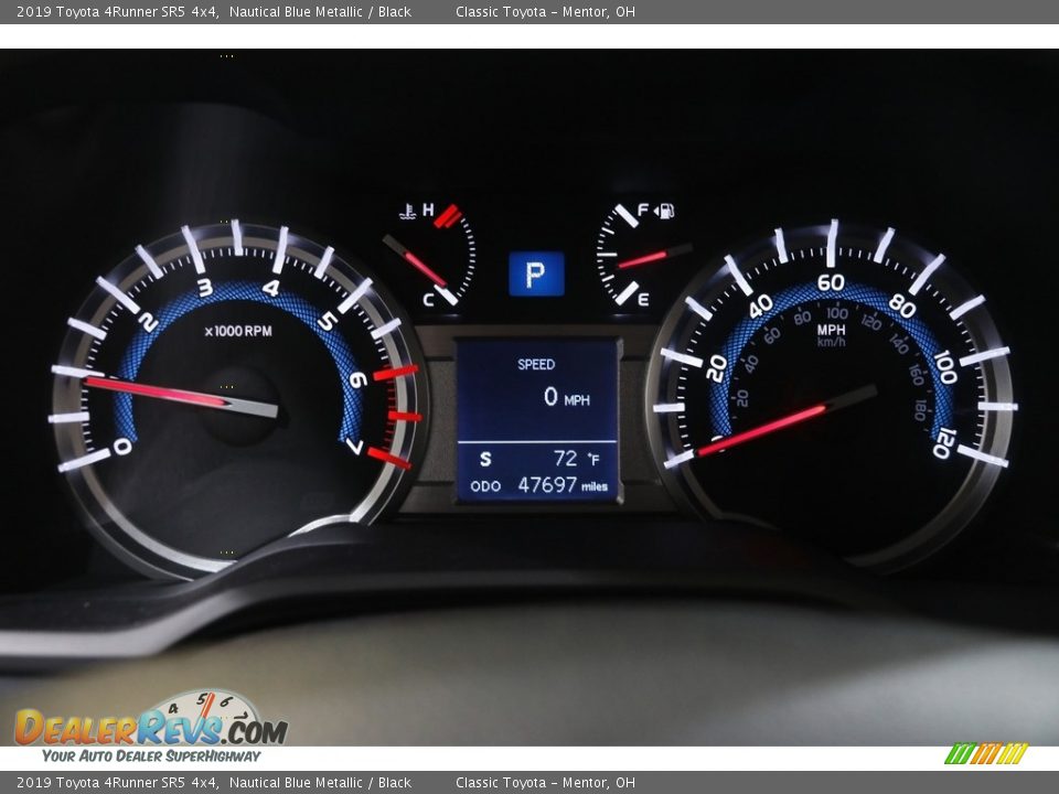 2019 Toyota 4Runner SR5 4x4 Nautical Blue Metallic / Black Photo #8