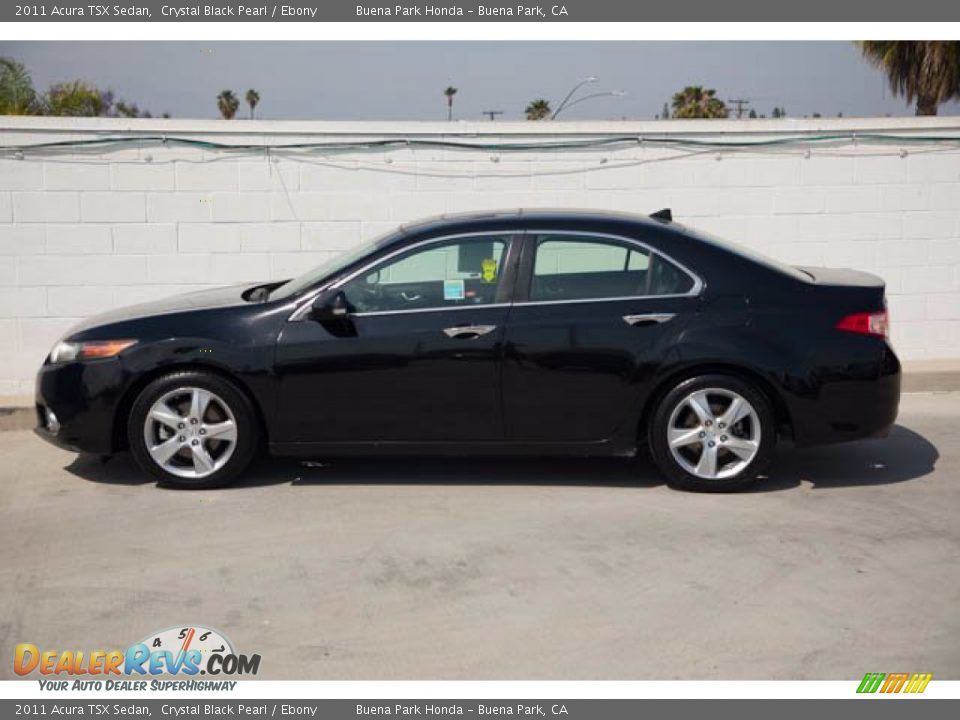 2011 Acura TSX Sedan Crystal Black Pearl / Ebony Photo #8