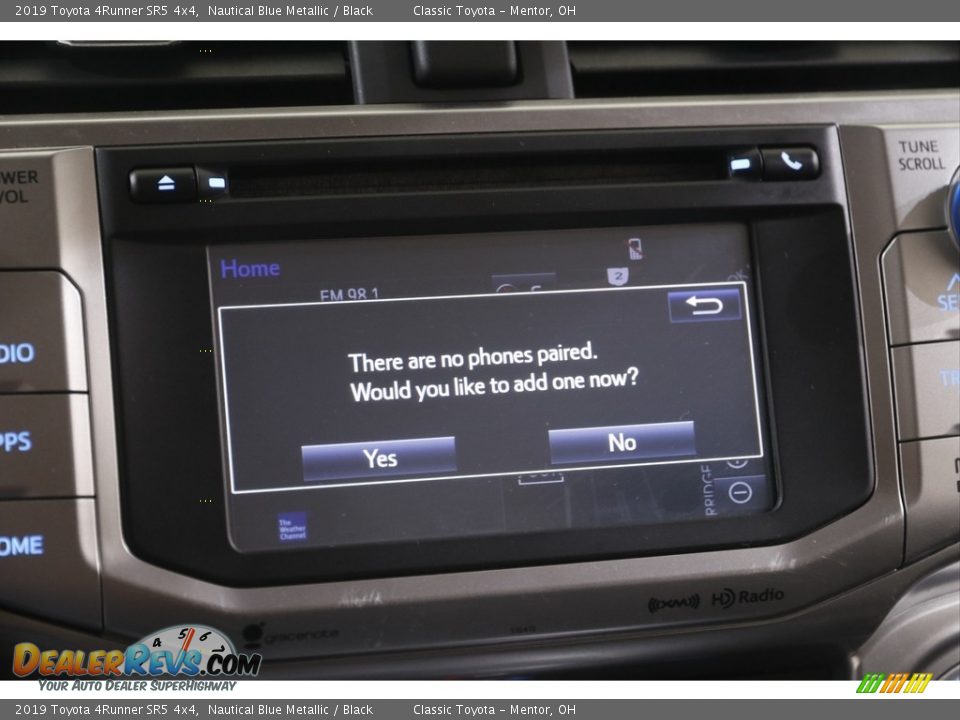 2019 Toyota 4Runner SR5 4x4 Nautical Blue Metallic / Black Photo #12