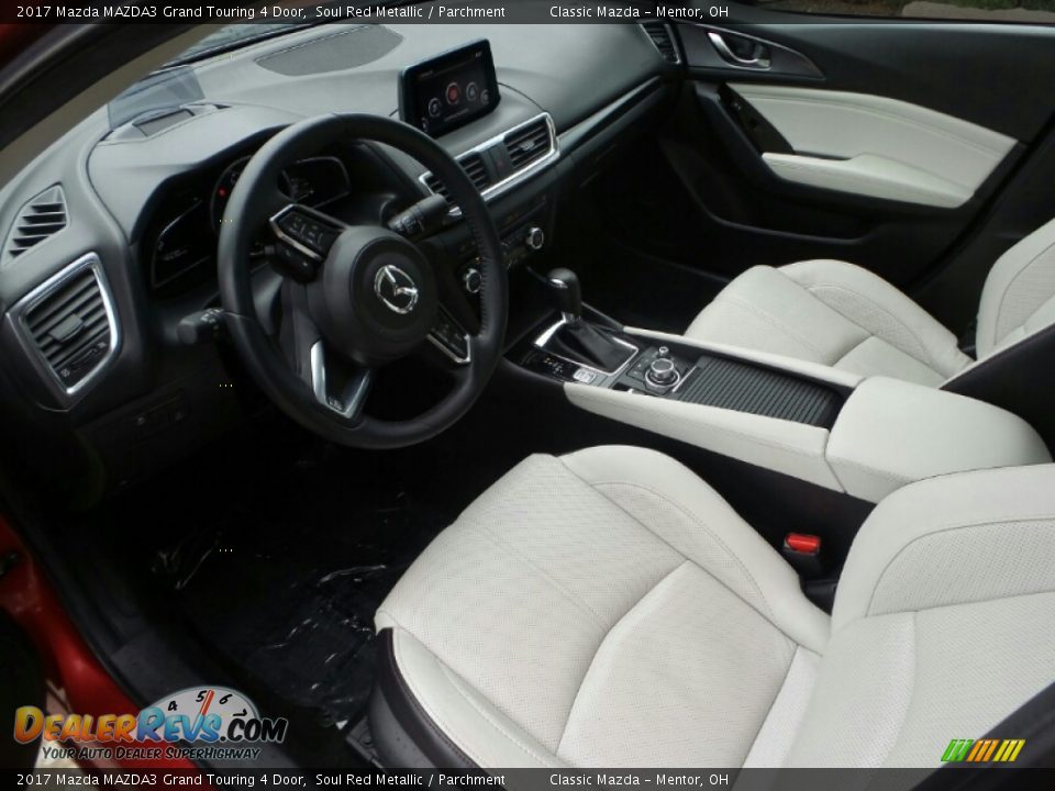 2017 Mazda MAZDA3 Grand Touring 4 Door Soul Red Metallic / Parchment Photo #3