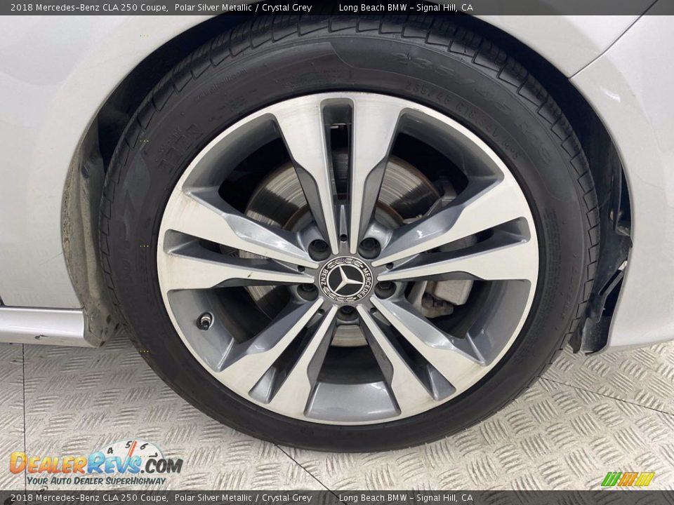 2018 Mercedes-Benz CLA 250 Coupe Polar Silver Metallic / Crystal Grey Photo #6