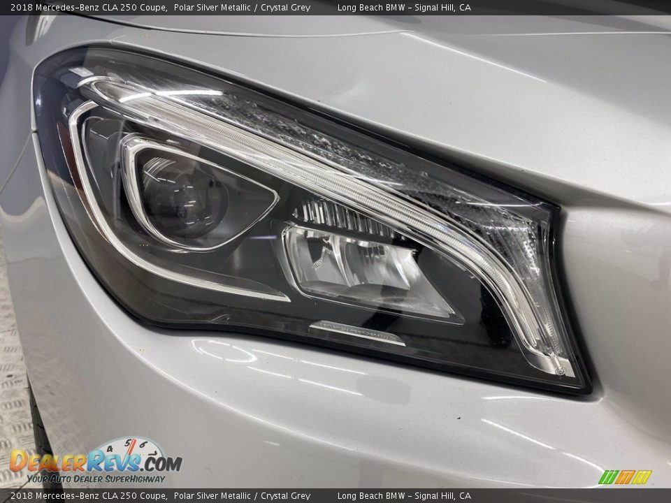 2018 Mercedes-Benz CLA 250 Coupe Polar Silver Metallic / Crystal Grey Photo #7