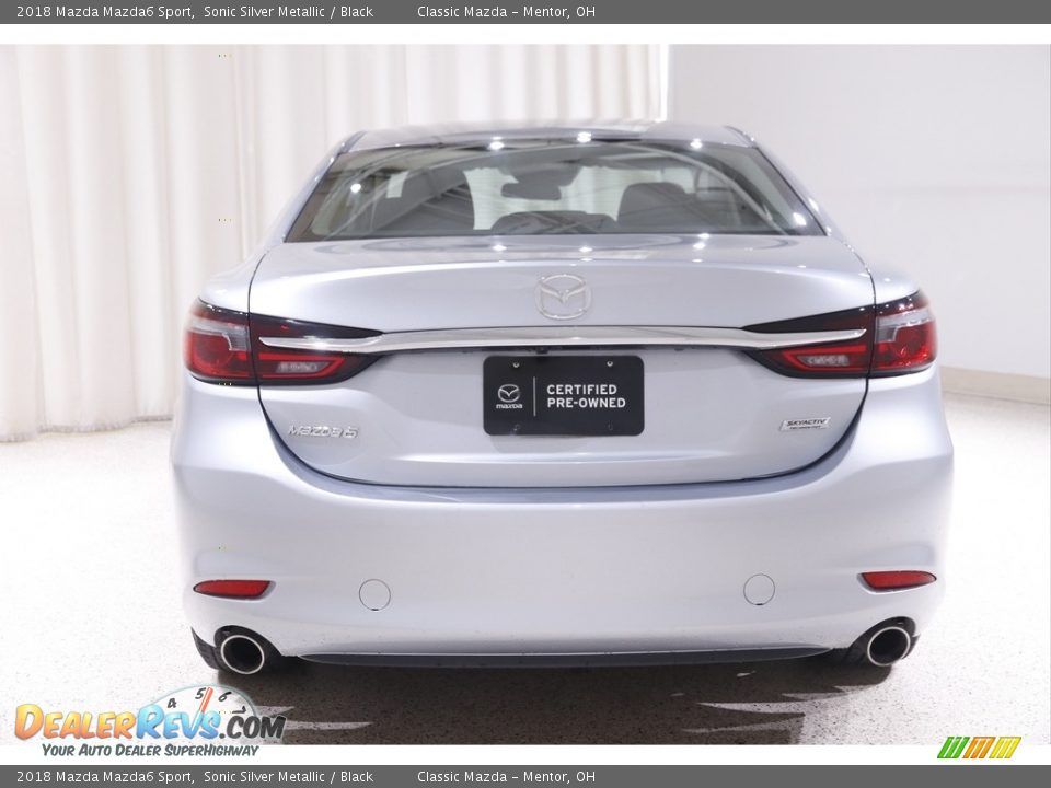 2018 Mazda Mazda6 Sport Sonic Silver Metallic / Black Photo #18