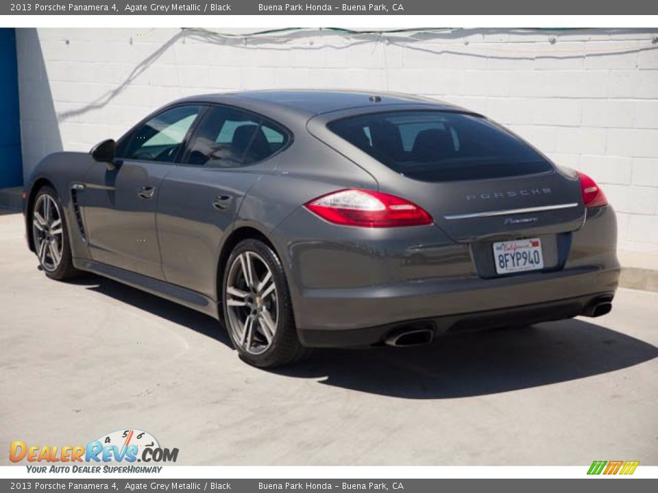 2013 Porsche Panamera 4 Agate Grey Metallic / Black Photo #2