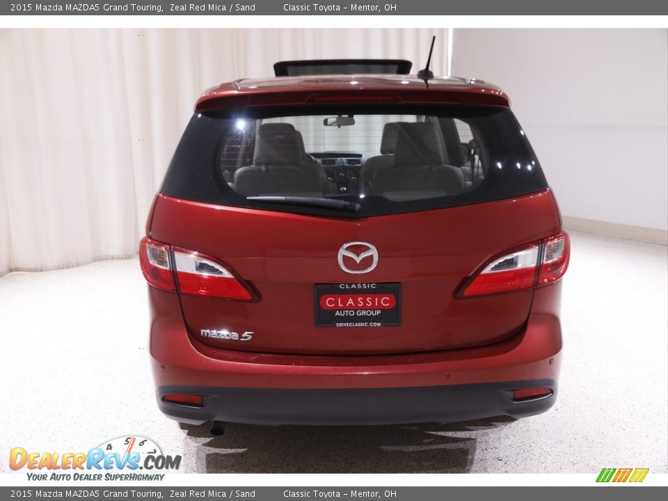 2015 Mazda MAZDA5 Grand Touring Zeal Red Mica / Sand Photo #18