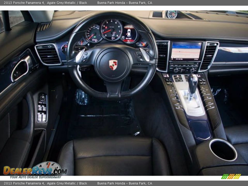 2013 Porsche Panamera 4 Agate Grey Metallic / Black Photo #5