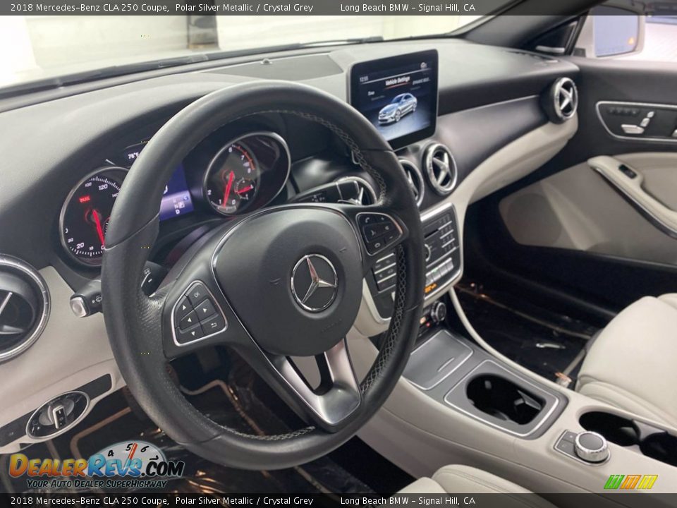2018 Mercedes-Benz CLA 250 Coupe Polar Silver Metallic / Crystal Grey Photo #16