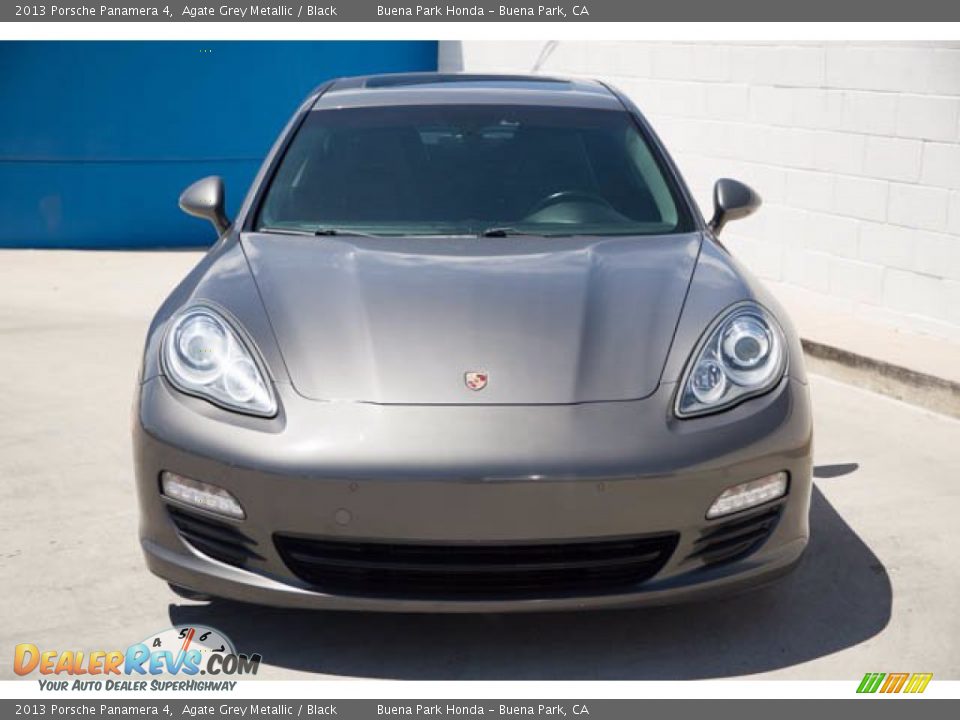 2013 Porsche Panamera 4 Agate Grey Metallic / Black Photo #7