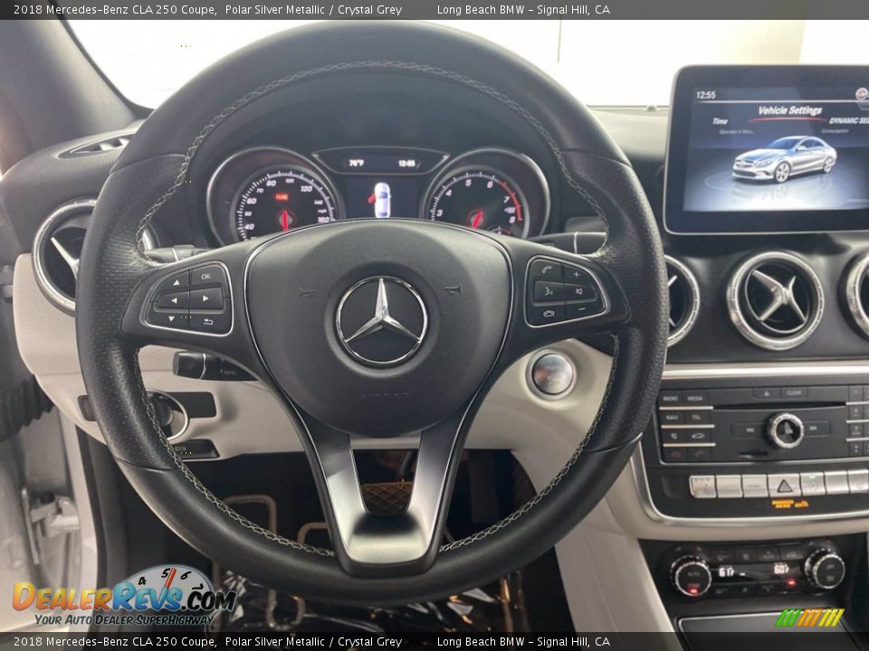 2018 Mercedes-Benz CLA 250 Coupe Polar Silver Metallic / Crystal Grey Photo #18