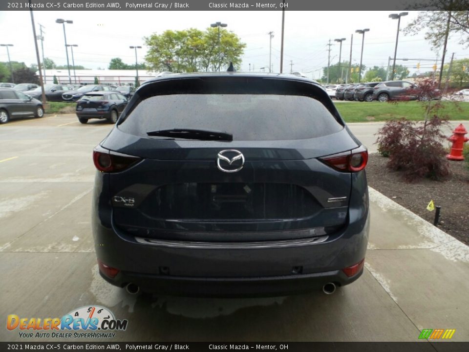 2021 Mazda CX-5 Carbon Edition AWD Polymetal Gray / Black Photo #5