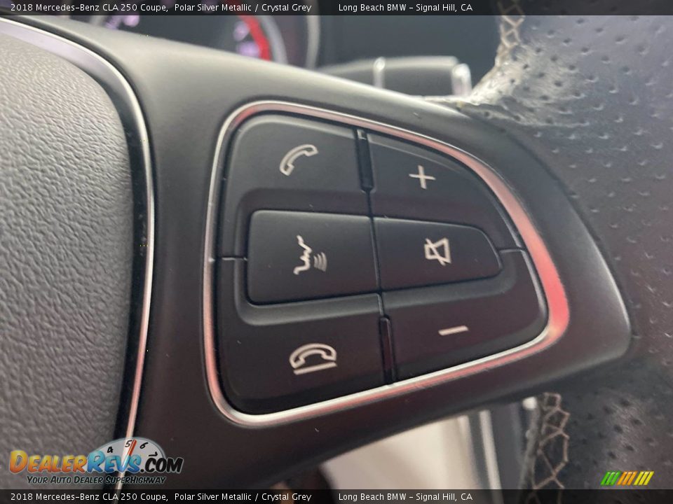 2018 Mercedes-Benz CLA 250 Coupe Polar Silver Metallic / Crystal Grey Photo #20