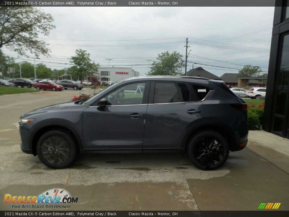 2021 Mazda CX-5 Carbon Edition AWD Polymetal Gray / Black Photo #6