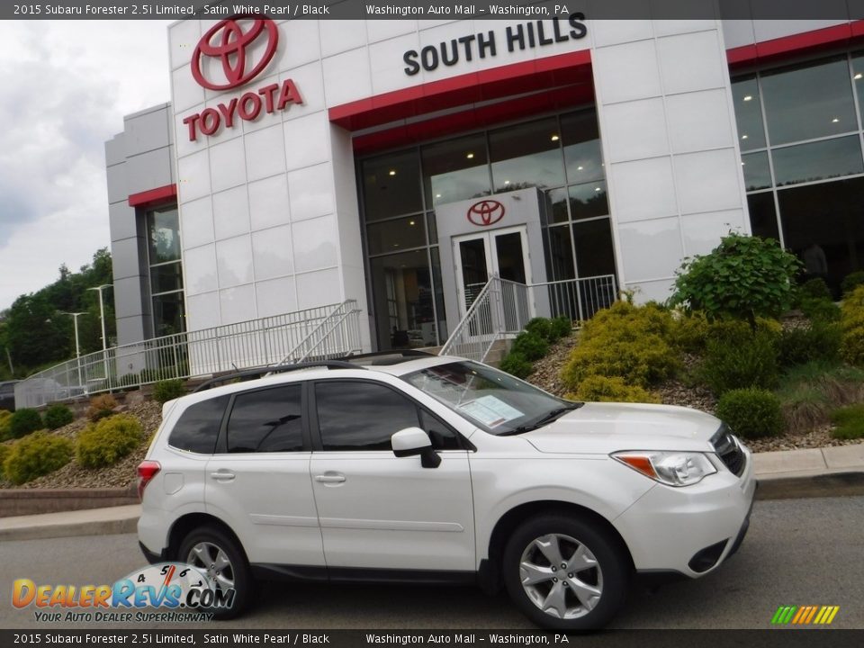 2015 Subaru Forester 2.5i Limited Satin White Pearl / Black Photo #2