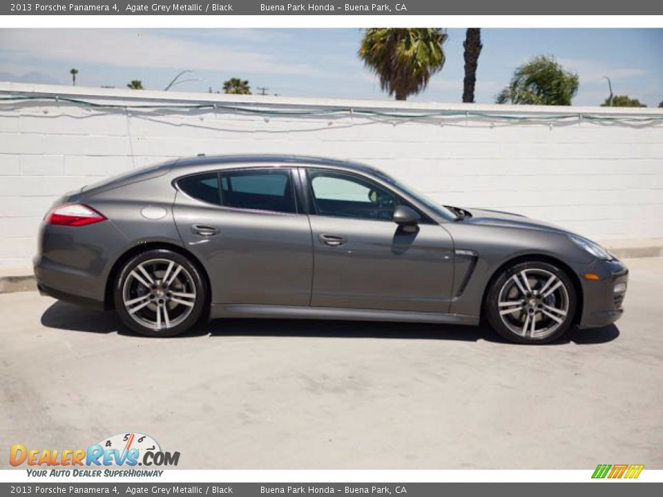 2013 Porsche Panamera 4 Agate Grey Metallic / Black Photo #12