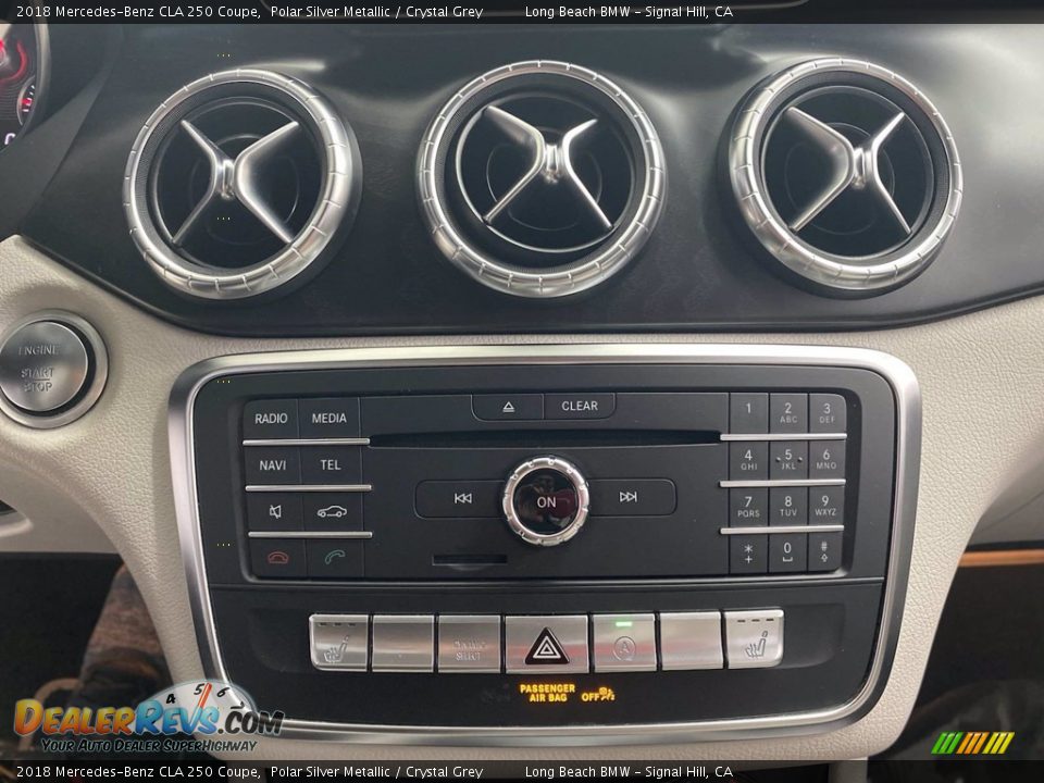 2018 Mercedes-Benz CLA 250 Coupe Polar Silver Metallic / Crystal Grey Photo #26