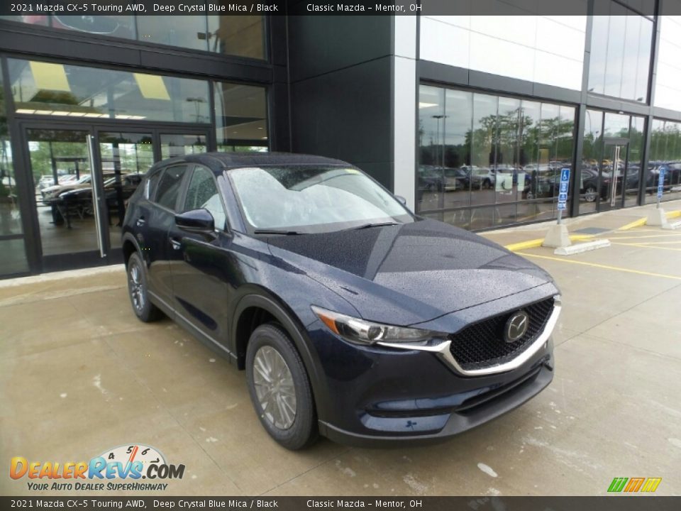 2021 Mazda CX-5 Touring AWD Deep Crystal Blue Mica / Black Photo #1