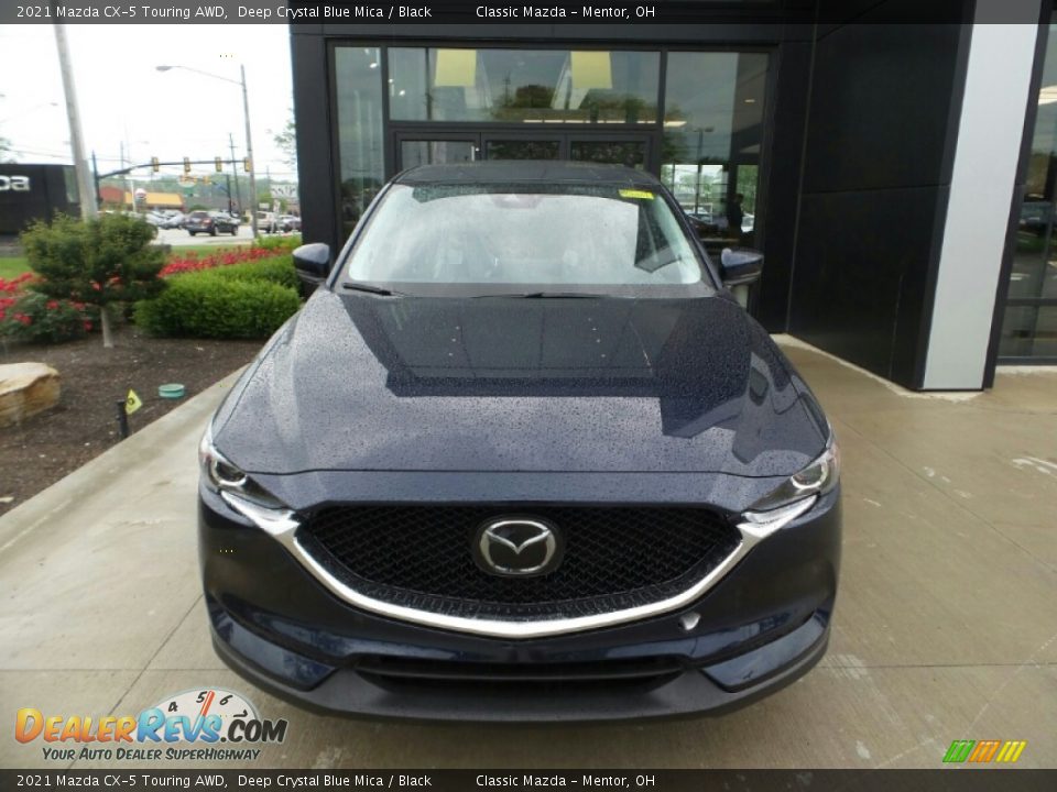 2021 Mazda CX-5 Touring AWD Deep Crystal Blue Mica / Black Photo #2