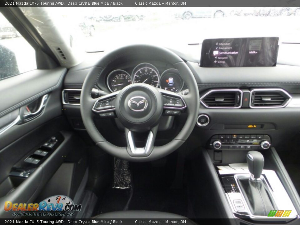 2021 Mazda CX-5 Touring AWD Deep Crystal Blue Mica / Black Photo #4