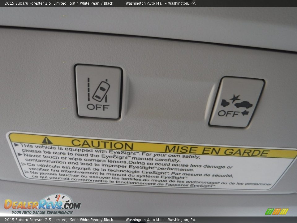 2015 Subaru Forester 2.5i Limited Satin White Pearl / Black Photo #12