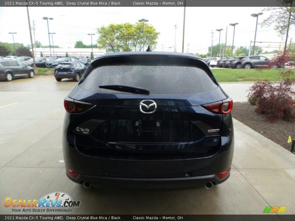 2021 Mazda CX-5 Touring AWD Deep Crystal Blue Mica / Black Photo #5