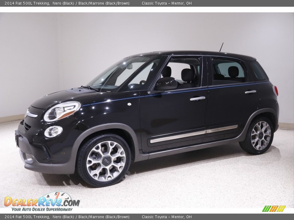 2014 Fiat 500L Trekking Nero (Black) / Black/Marrone (Black/Brown) Photo #3