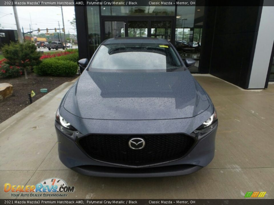 2021 Mazda Mazda3 Premium Hatchback AWD Polymetal Gray Metallic / Black Photo #2