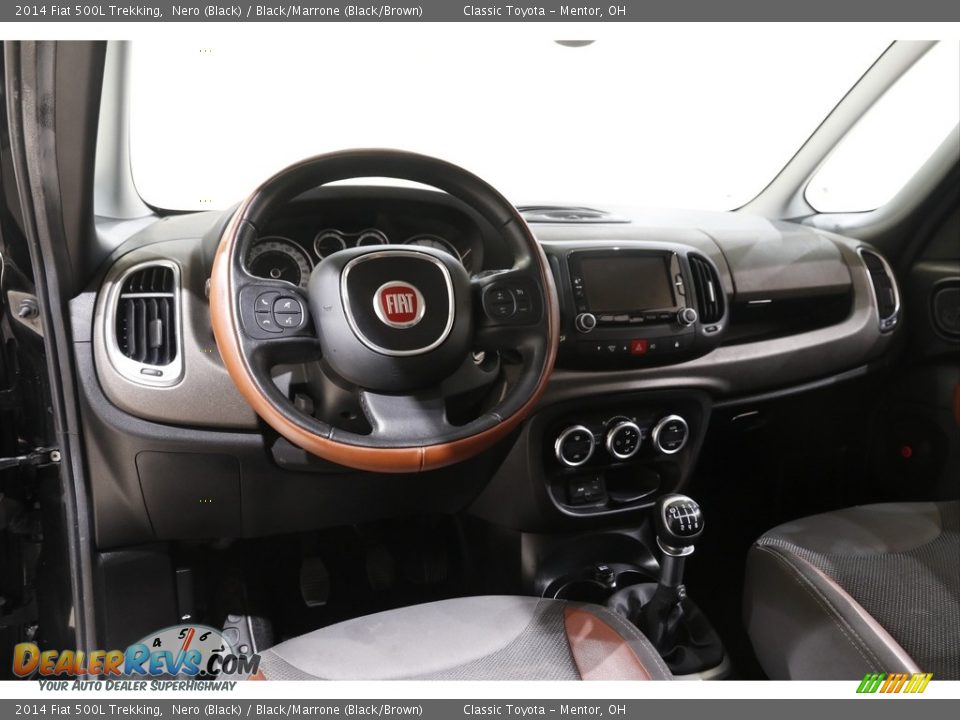 2014 Fiat 500L Trekking Nero (Black) / Black/Marrone (Black/Brown) Photo #6
