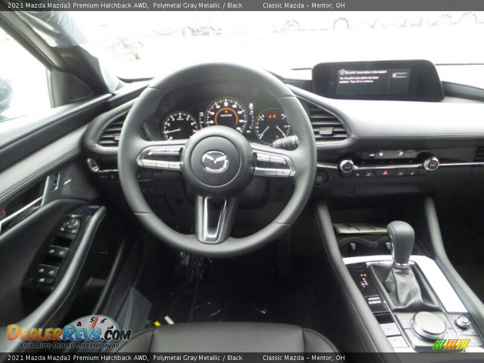 2021 Mazda Mazda3 Premium Hatchback AWD Polymetal Gray Metallic / Black Photo #4
