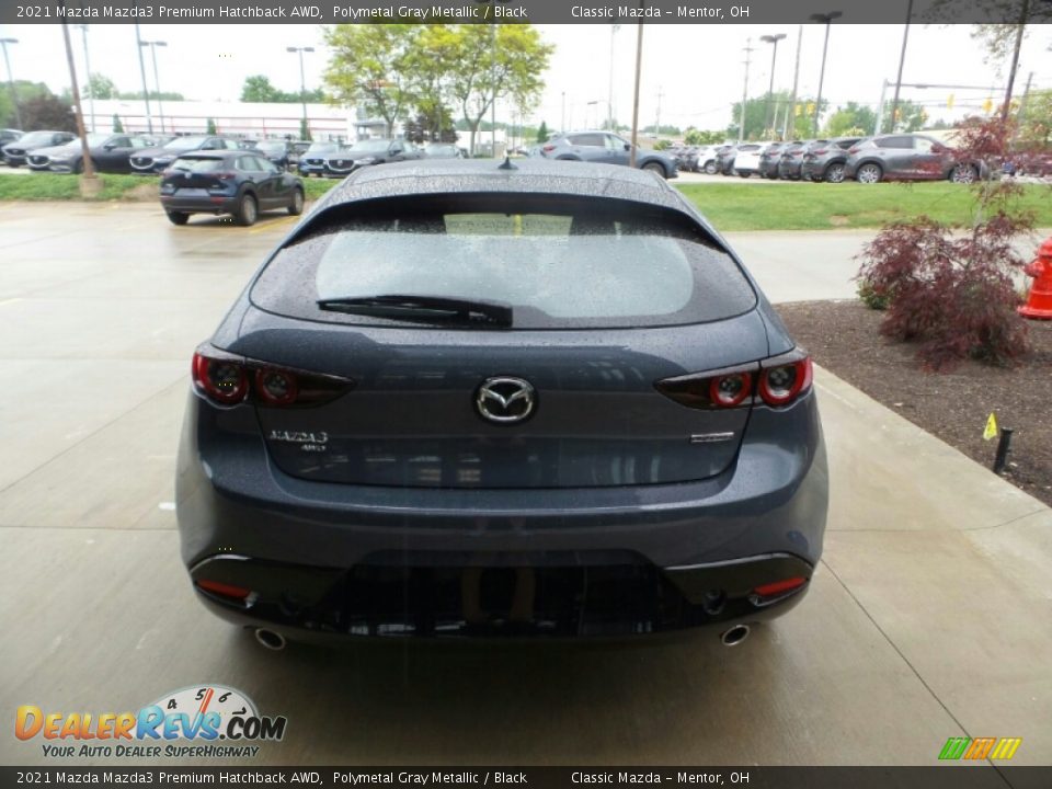 2021 Mazda Mazda3 Premium Hatchback AWD Polymetal Gray Metallic / Black Photo #5