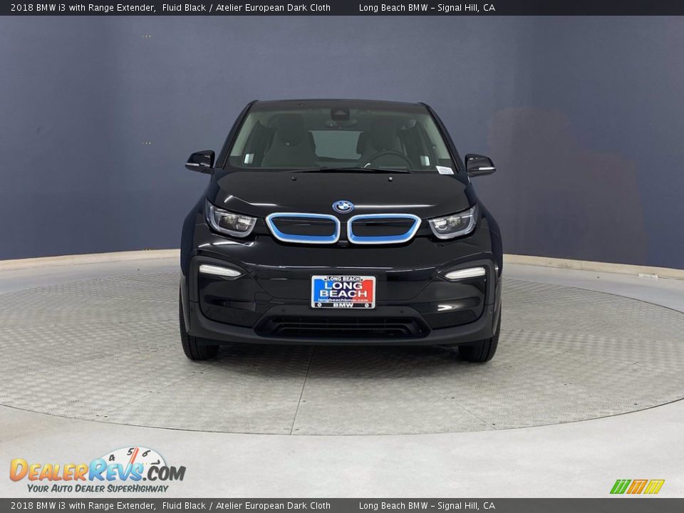 2018 BMW i3 with Range Extender Fluid Black / Atelier European Dark Cloth Photo #2