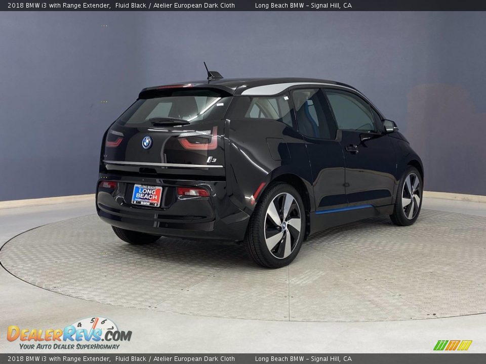 2018 BMW i3 with Range Extender Fluid Black / Atelier European Dark Cloth Photo #5