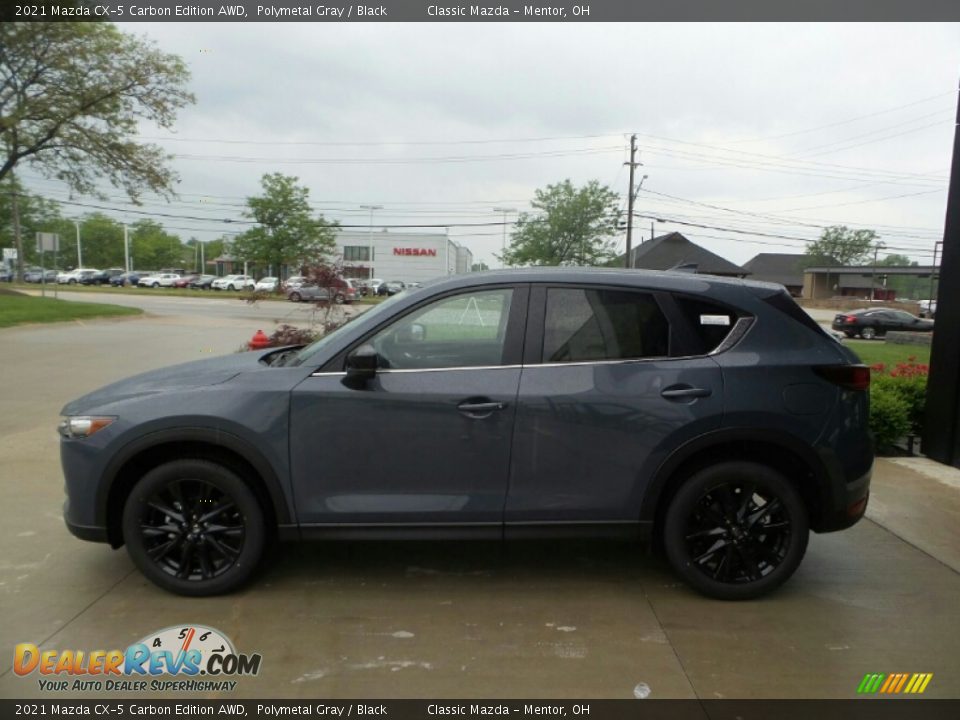 2021 Mazda CX-5 Carbon Edition AWD Polymetal Gray / Black Photo #6