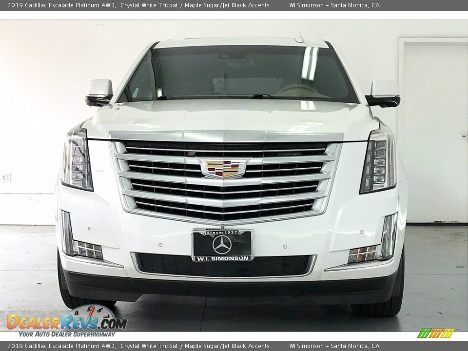 2019 Cadillac Escalade Platinum 4WD Crystal White Tricoat / Maple Sugar/Jet Black Accents Photo #2