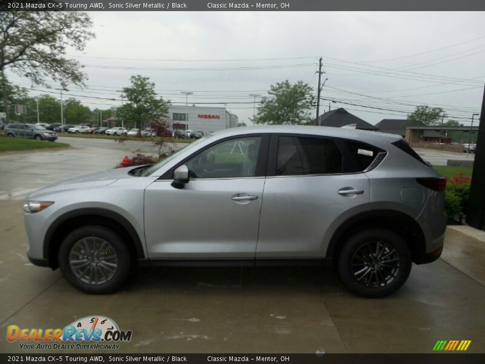 2021 Mazda CX-5 Touring AWD Sonic Silver Metallic / Black Photo #6