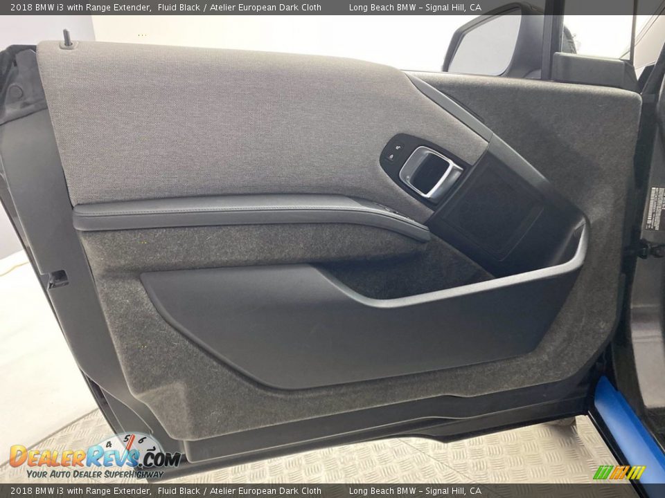 2018 BMW i3 with Range Extender Fluid Black / Atelier European Dark Cloth Photo #13