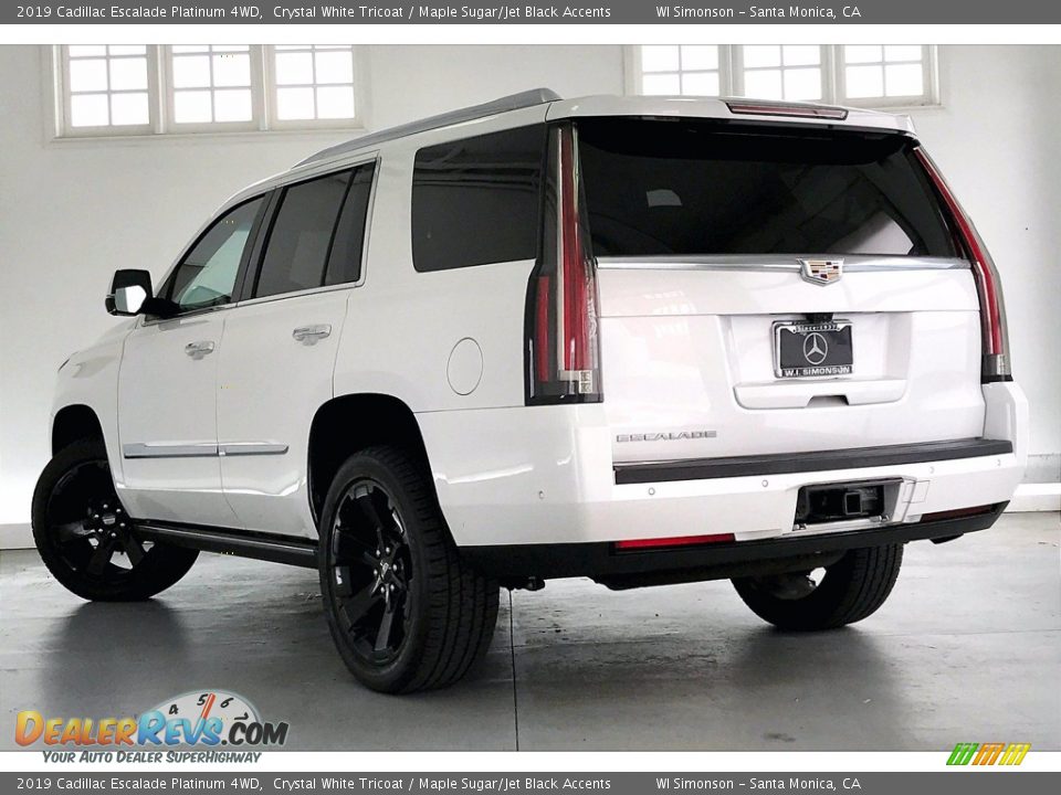 2019 Cadillac Escalade Platinum 4WD Crystal White Tricoat / Maple Sugar/Jet Black Accents Photo #10