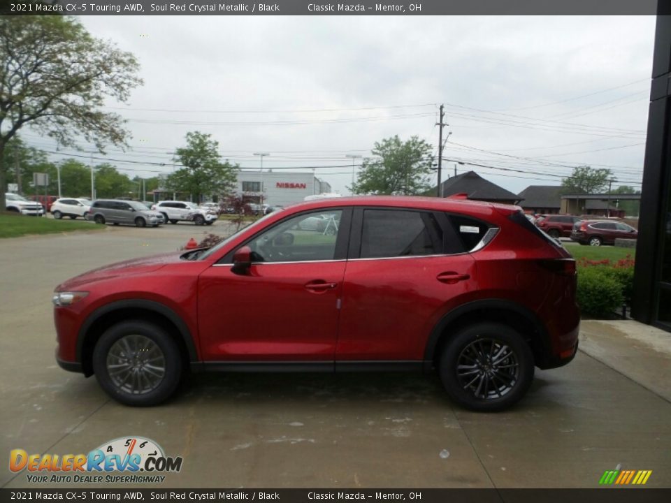 2021 Mazda CX-5 Touring AWD Soul Red Crystal Metallic / Black Photo #6