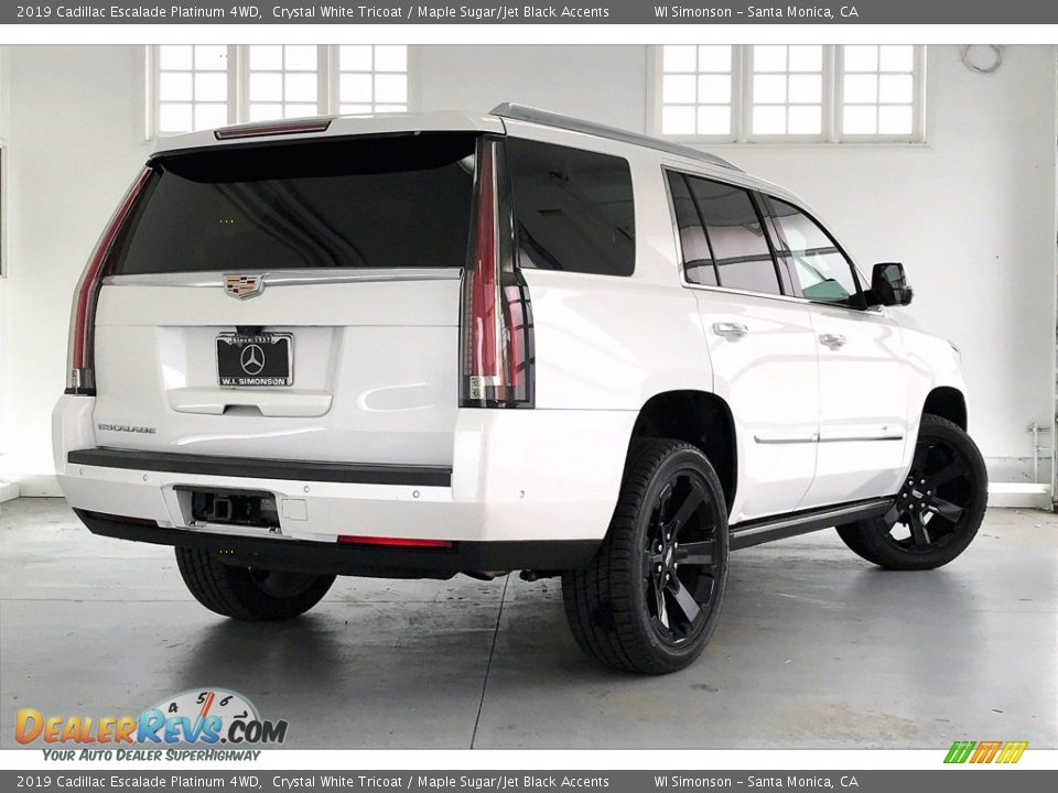 2019 Cadillac Escalade Platinum 4WD Crystal White Tricoat / Maple Sugar/Jet Black Accents Photo #13