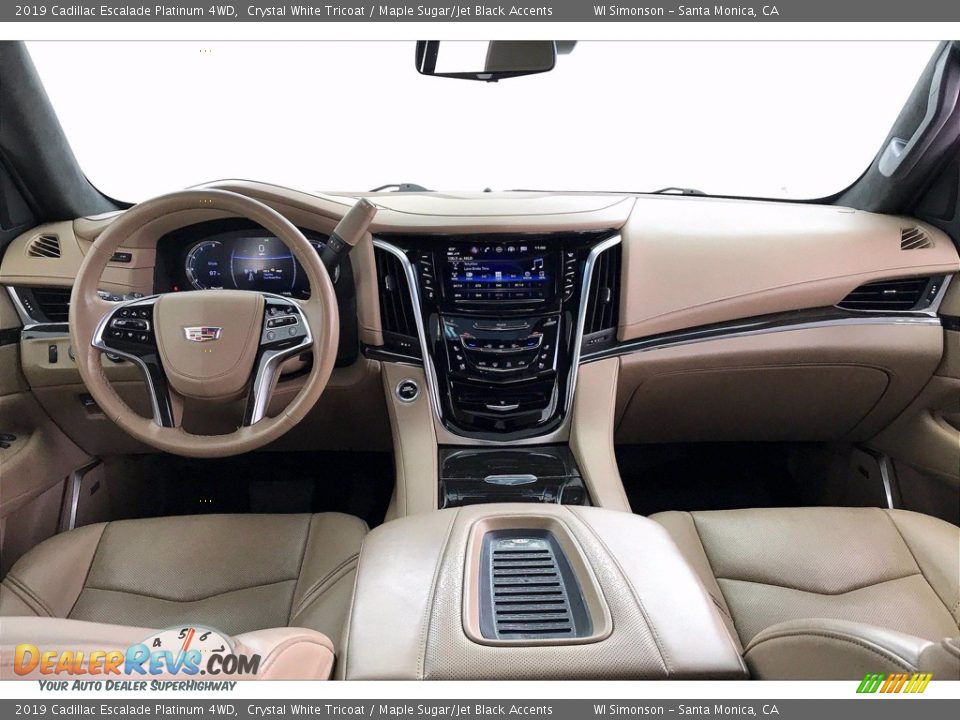 Maple Sugar/Jet Black Accents Interior - 2019 Cadillac Escalade Platinum 4WD Photo #15