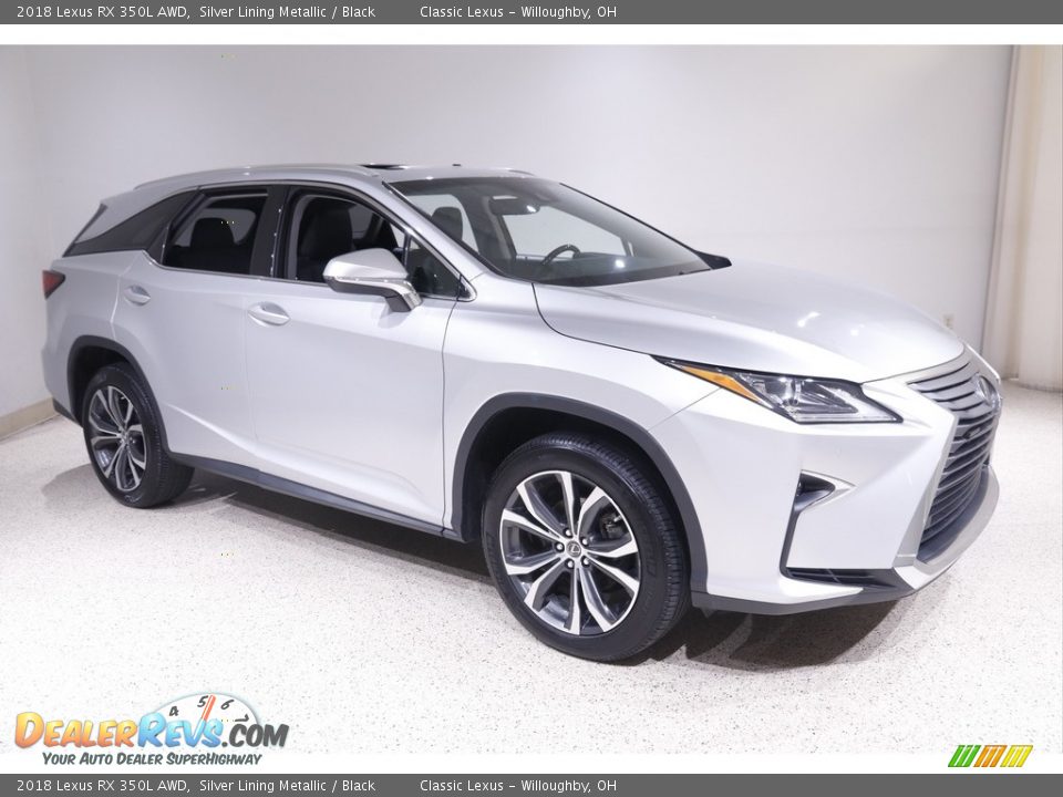 2018 Lexus RX 350L AWD Silver Lining Metallic / Black Photo #1