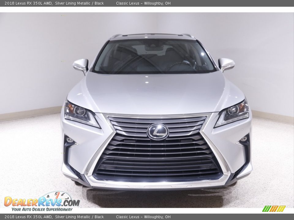 2018 Lexus RX 350L AWD Silver Lining Metallic / Black Photo #2