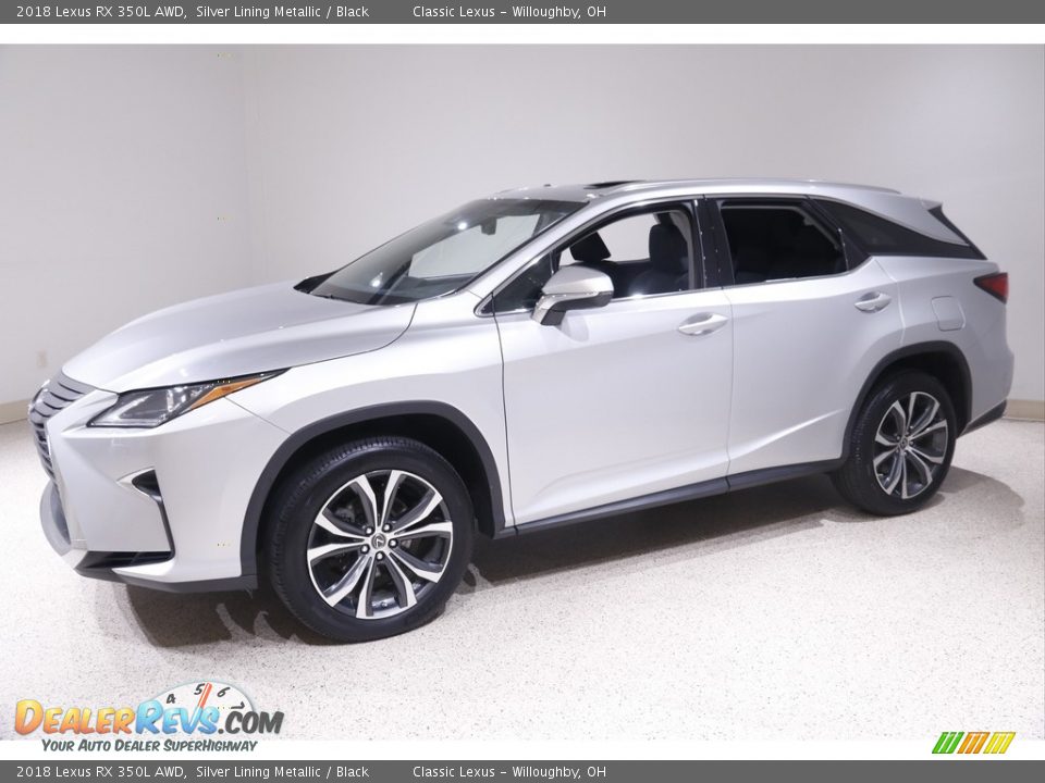 2018 Lexus RX 350L AWD Silver Lining Metallic / Black Photo #3