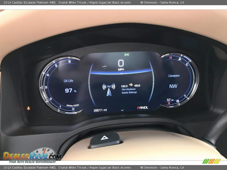 2019 Cadillac Escalade Platinum 4WD Gauges Photo #23