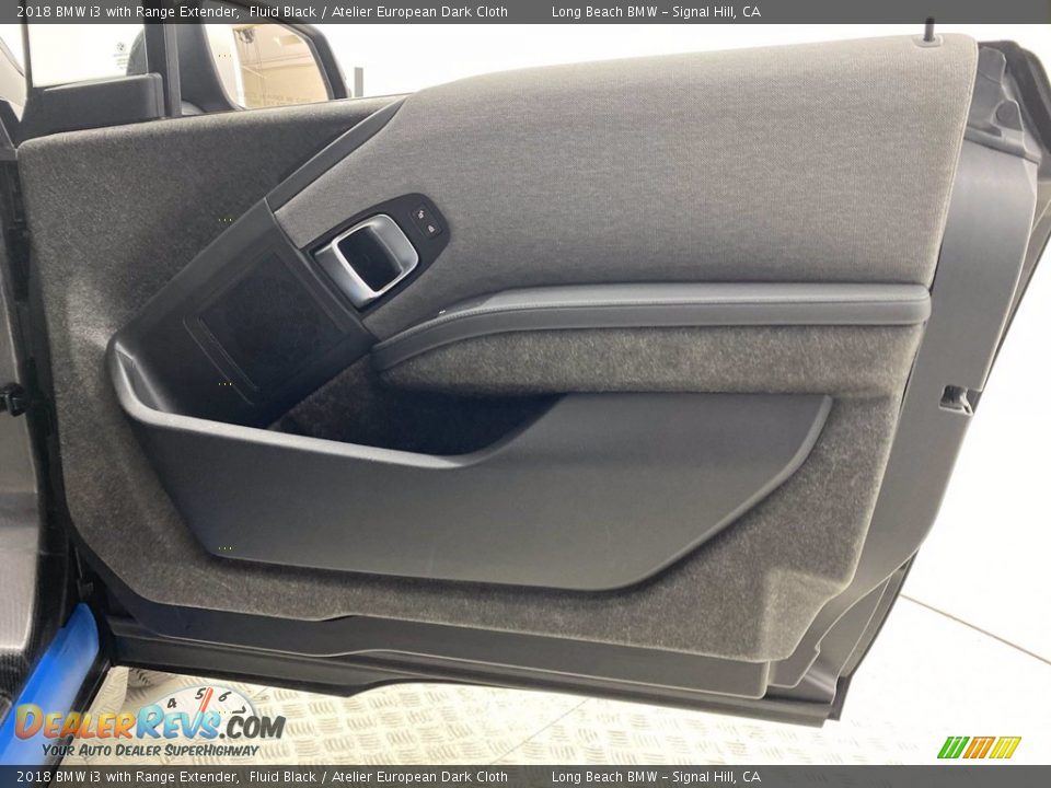 2018 BMW i3 with Range Extender Fluid Black / Atelier European Dark Cloth Photo #30