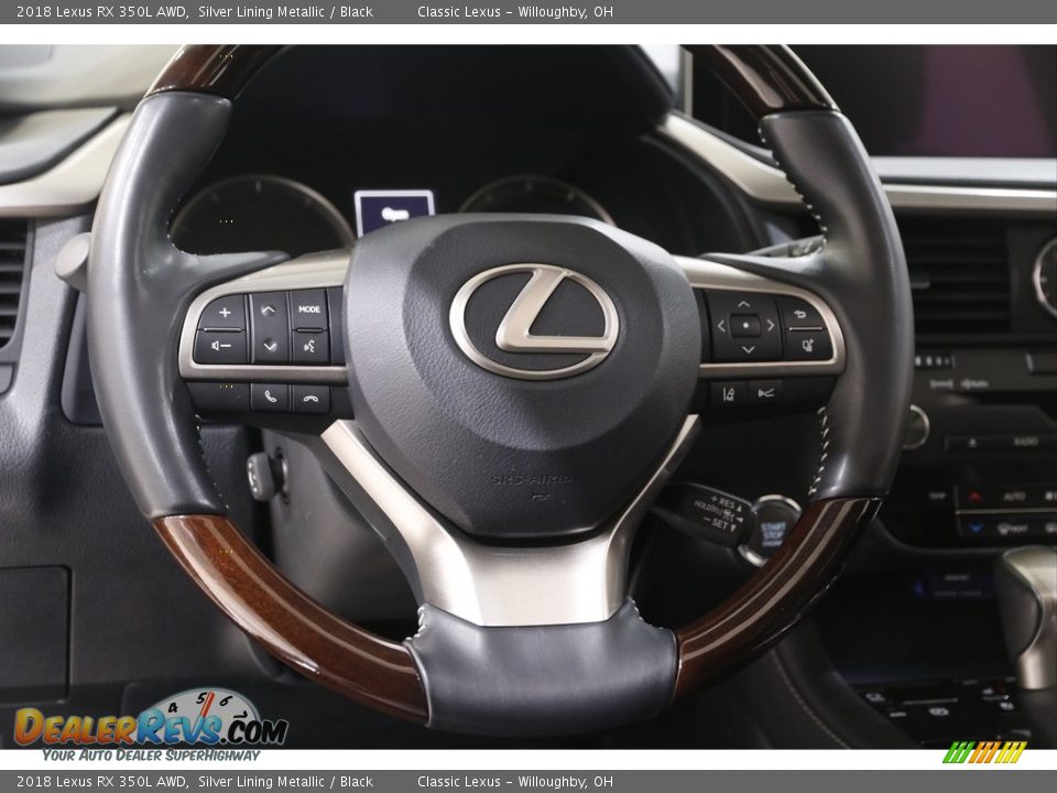 2018 Lexus RX 350L AWD Silver Lining Metallic / Black Photo #7