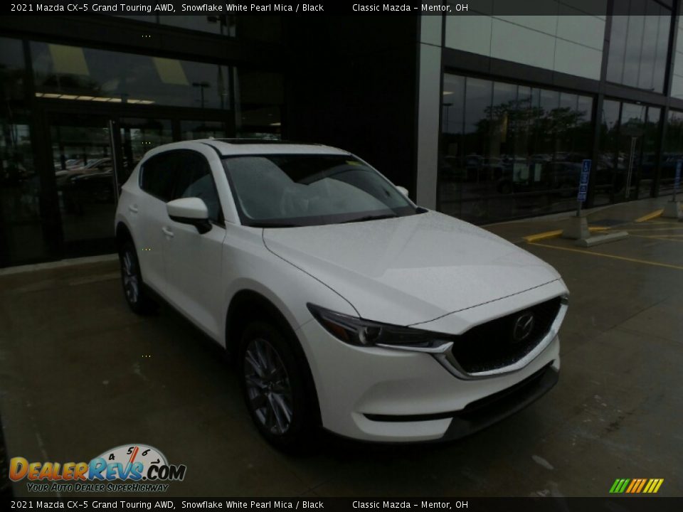 2021 Mazda CX-5 Grand Touring AWD Snowflake White Pearl Mica / Black Photo #1