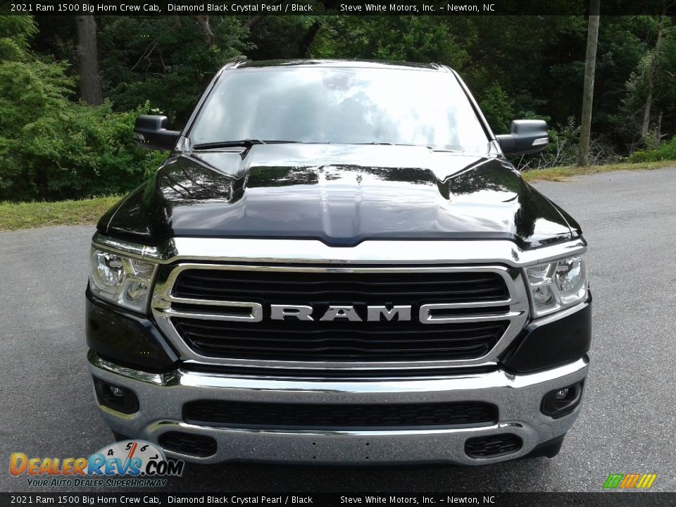 2021 Ram 1500 Big Horn Crew Cab Diamond Black Crystal Pearl / Black Photo #3